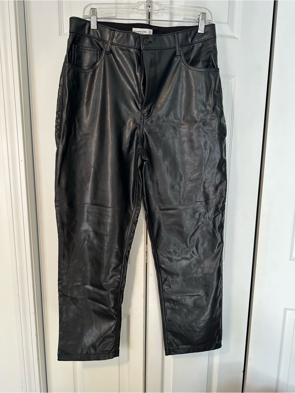 Abercrombie & Fitch Black '90s Straight Ultra High Rise Curve Love Pants